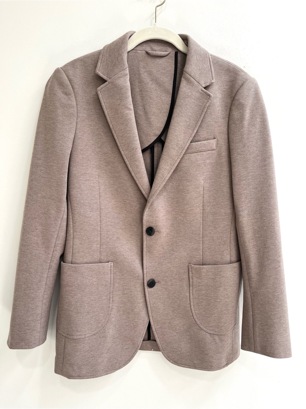 Stitch Fix Artefact Heathered Two Button Knit Blazer Brown Tan Stretch Men’s XS